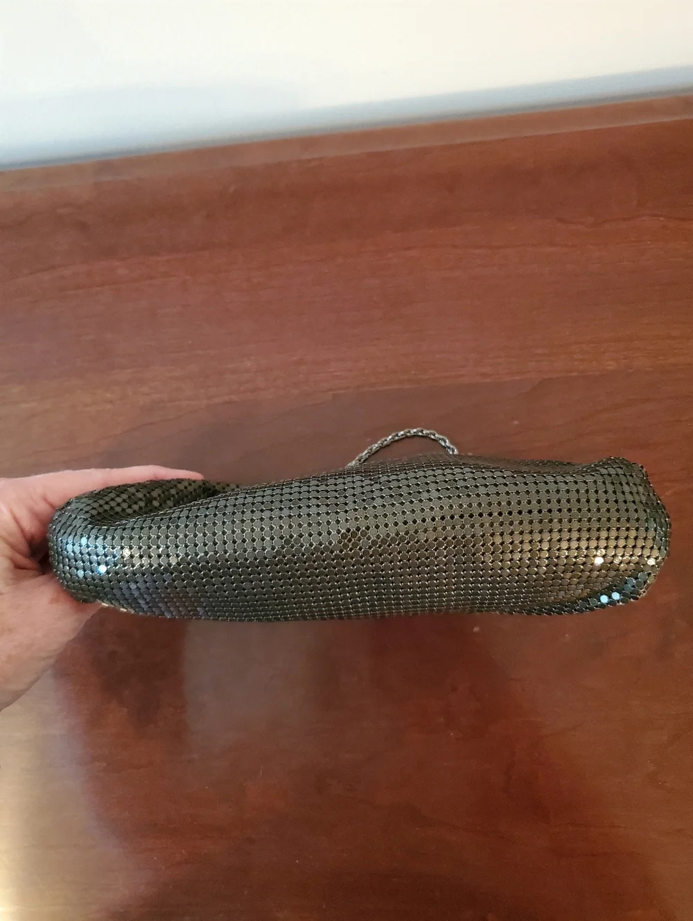 NWT - The Limited - Ladies - Black Metal Mesh - Wristlet